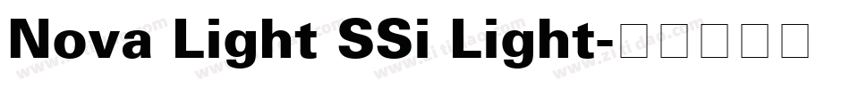 Nova Light SSi Light字体转换